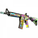 StatTrak™ M4A4 | In Living Color (Battle-Scarred)