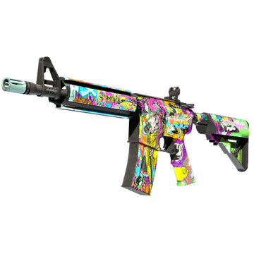 StatTrak™ M4A4 | In Living Color (Battle-Scarred)