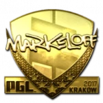 Sticker | markeloff (Gold) | Krakow 2017